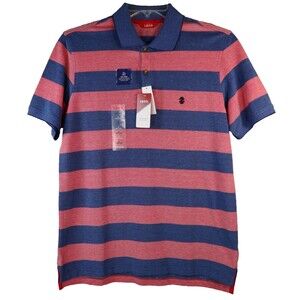 NEW Izod Newport Oxford Golf Polo Shirt Mens Small Striped Cotton Soft Touch NWT